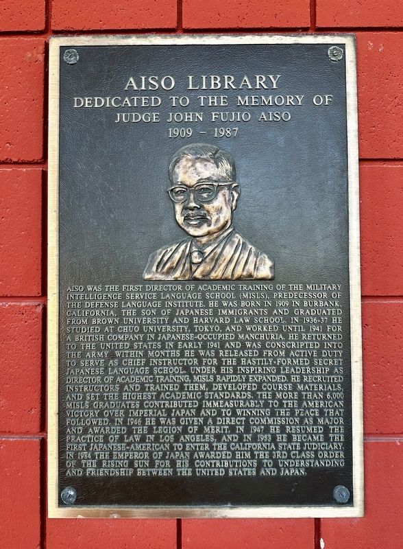 Aiso Libraty Marker image. Click for full size.