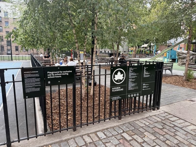 Audubon Playground Marker. Click for full size. Audubon Playground Marker image. Click for full size.