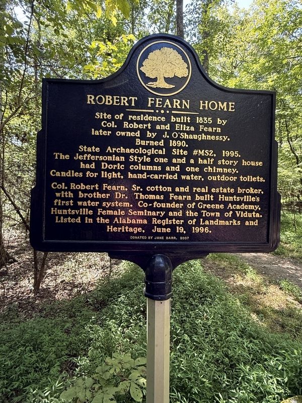 Robert Fearn Home Marker. Click for full size. Robert Fearn Home Marker image. Click for full size.