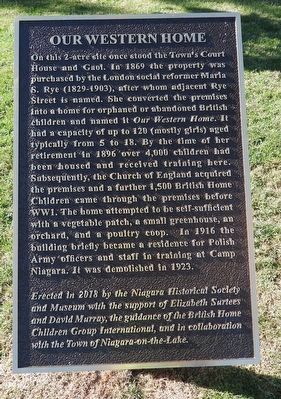 Plaque - Our Western Home. Click for full size. Plaque - Our Western Home image. Click for full size.