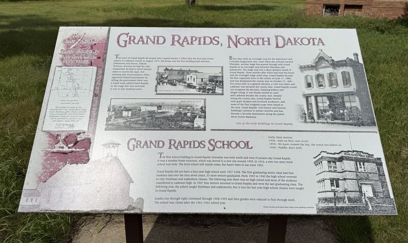 Grand Rapids, North Dakota Marker. Click for full size. Grand Rapids, North Dakota Marker image. Click for full size.