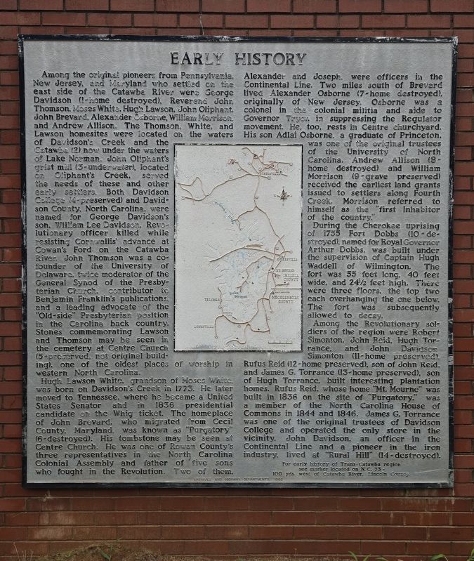 Early History Marker image. Click for full size.