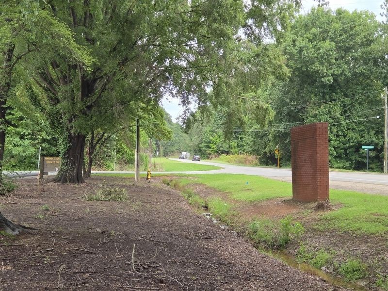 Early History Marker at the entrance to Pinnacle Access Area at Lake Norman image. Click for full size.