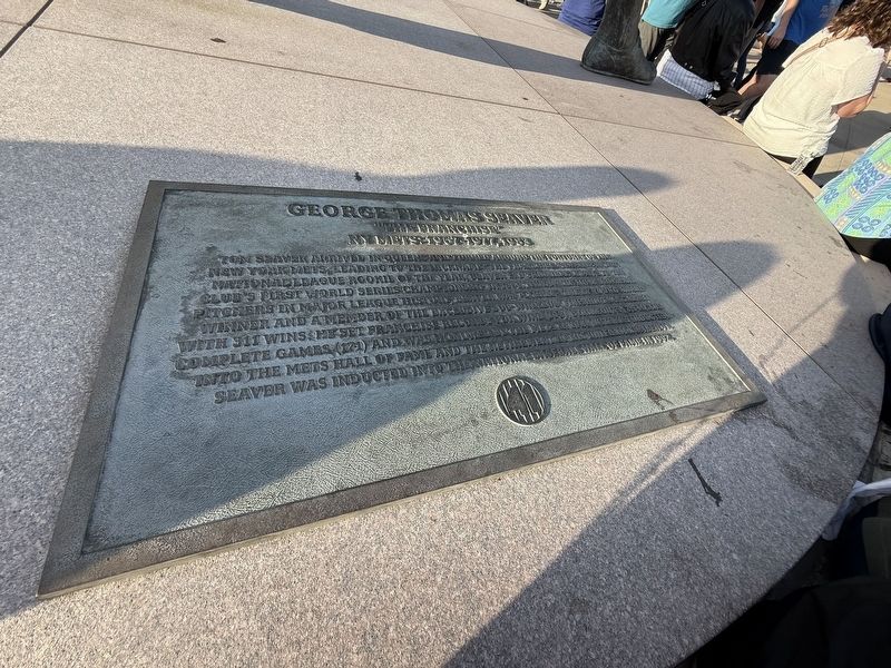 George Thomas Seaver Marker. Click for full size. George Thomas Seaver Marker image. Click for full size.