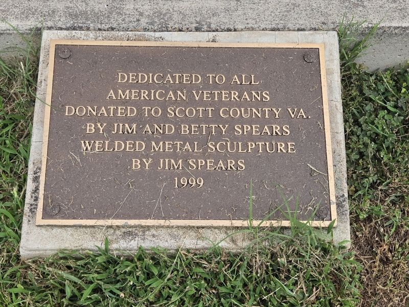 Scott County Veterans Marker. Click for full size. Scott County Veterans Marker image. Click for full size.