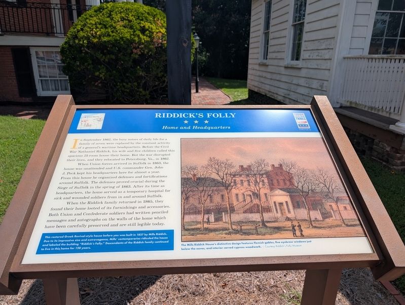 Riddick's Folly Marker. Click for full size. Riddick's Folly Marker image. Click for full size.