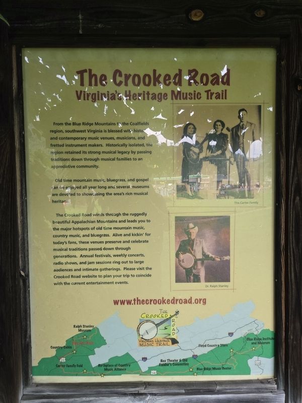 The Crooked Road side of marker image. Click for full size.