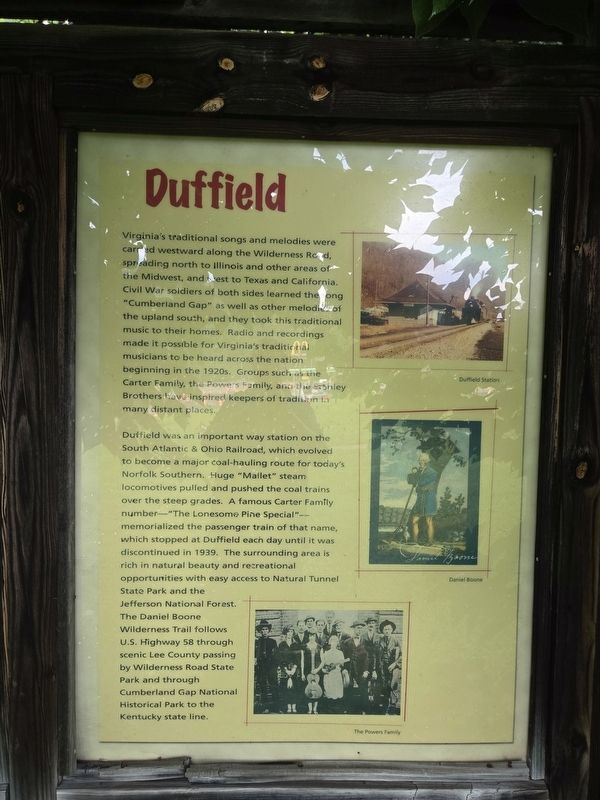 Duffield side of marker image. Click for full size.