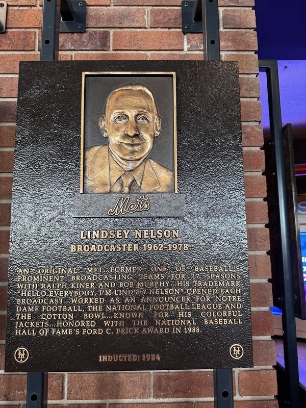 Lindsey Nelson Marker image. Click for full size.
