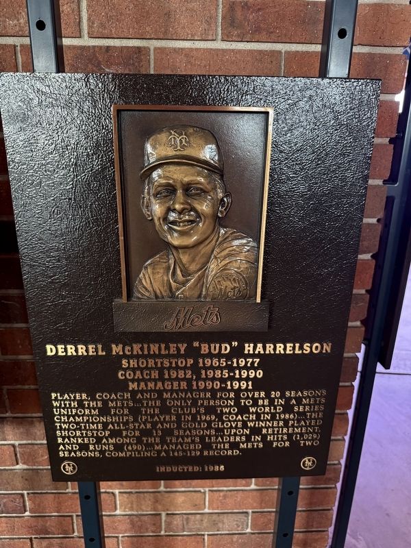 Derrel McKinley "Bud" Harrelson Marker. Click for full size. Derrel McKinley "Bud" Harrelson Marker image. Click for full size.