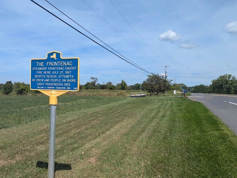 The Frontenac Marker looking North on Route 90. Click for full size. The Frontenac Marker looking North on Route 90 image. Click for full size.