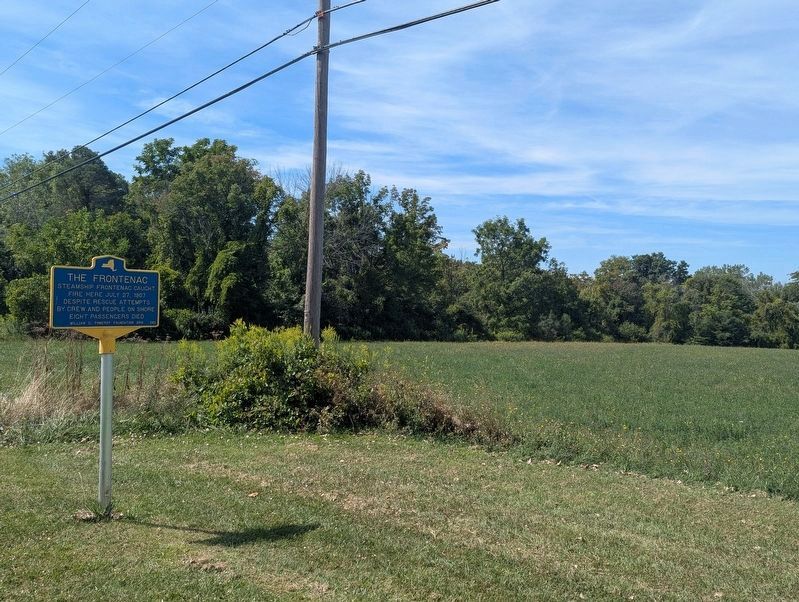 The Frontenac Marker looking South on Route 90. Click for full size. The Frontenac Marker looking South on Route 90 image. Click for full size.