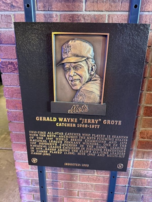 Gerald Wayne "Jerry" Grote Marker. Click for full size. Gerald Wayne "Jerry" Grote Marker image. Click for full size.