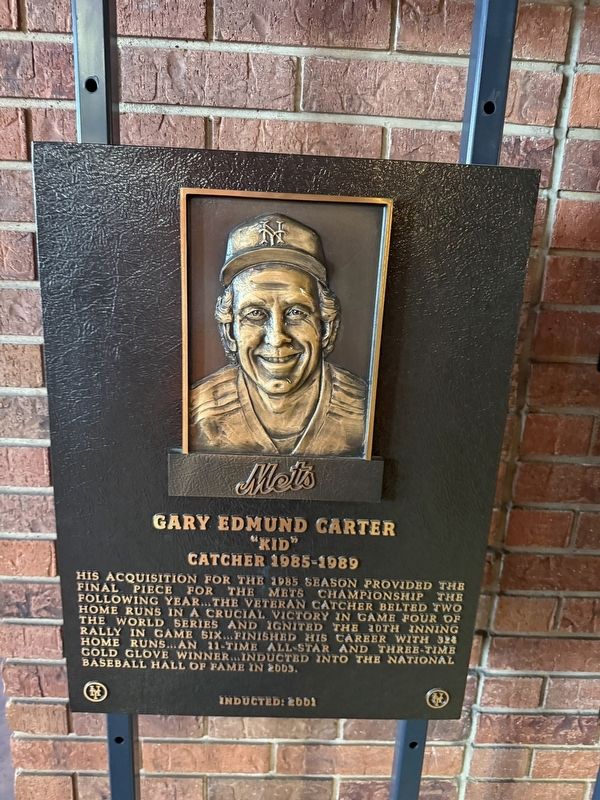 Gary Edmund Carter Marker. Click for full size. Gary Edmund Carter Marker image. Click for full size.