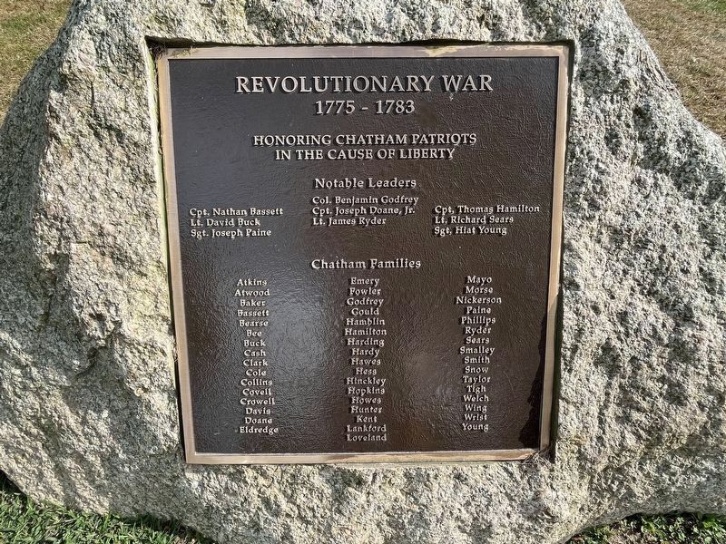 Chatham Revolutionary War Memorial image. Click for full size.