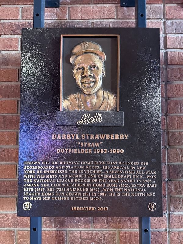 Darryl Strawberry Marker. Click for full size. Darryl Strawberry Marker image. Click for full size.