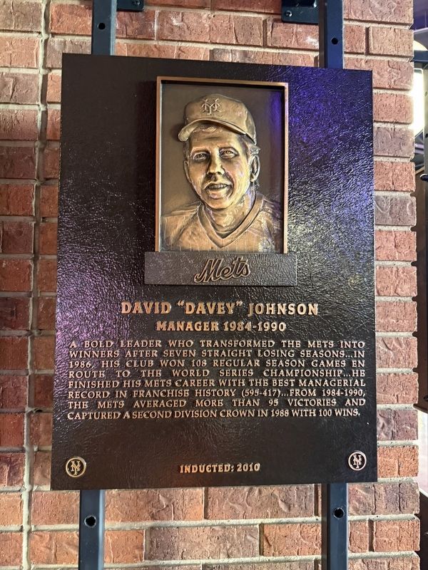 David "Davey" Johnson Marker. Click for full size. David "Davey" Johnson Marker image. Click for full size.