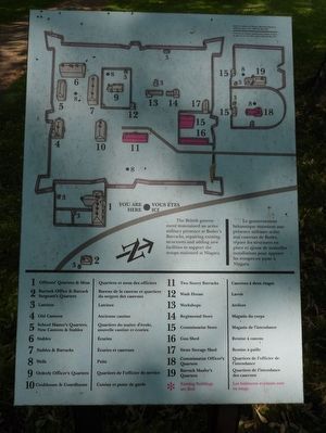 Butler's Barracks - Site Map image. Click for full size.
