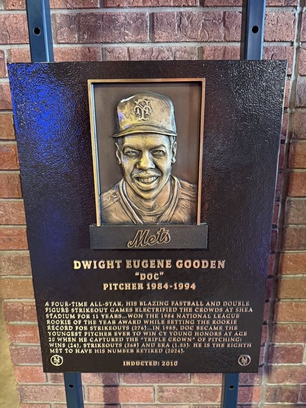 Dwight Eugene Gooden Marker. Click for full size. Dwight Eugene Gooden Marker image. Click for full size.