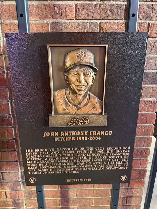 John Anthony Franco Marker. Click for full size. John Anthony Franco Marker image. Click for full size.