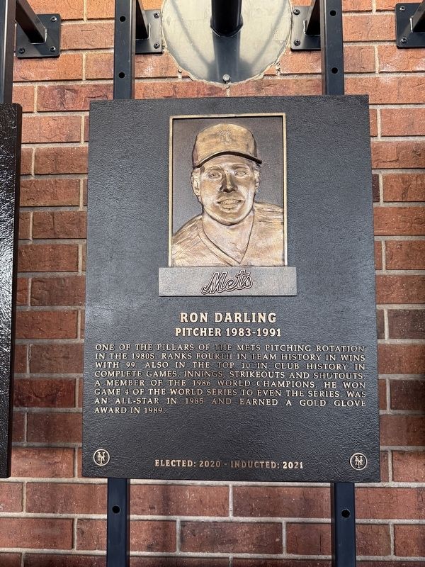 Ron Darling Marker. Click for full size. Ron Darling Marker image. Click for full size.