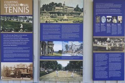 Courting International Tennis - panels 1, 2, 3 image. Click for full size.