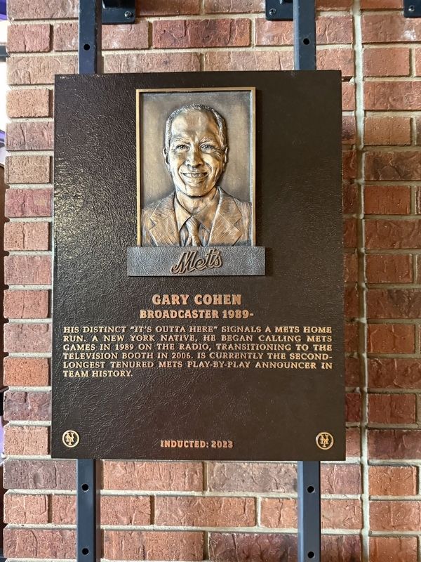 Gary Cohen Marker. Click for full size. Gary Cohen Marker image. Click for full size.