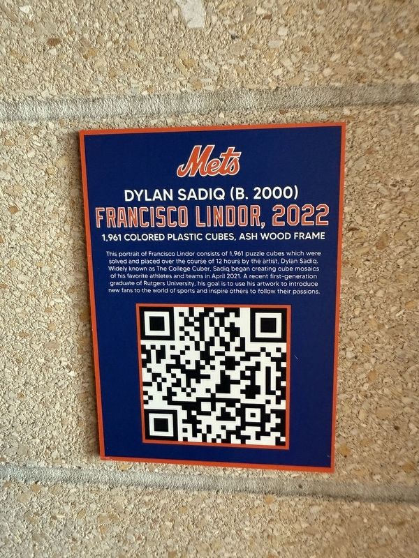 Francisco Lindor, 2022 Marker image. Click for full size.