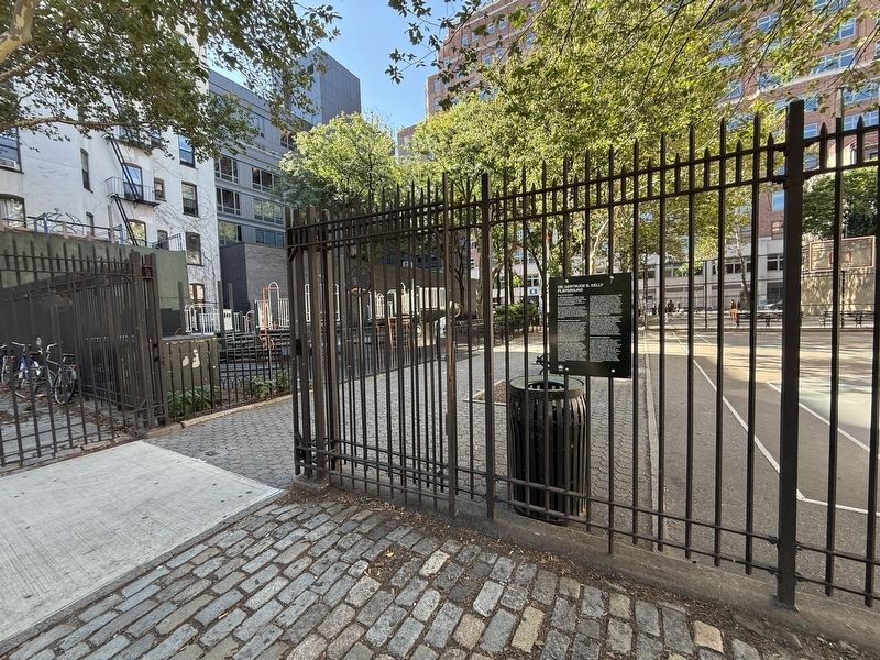 Dr. Gertrude B. Kelly Playground Marker. Click for full size. Dr. Gertrude B. Kelly Playground Marker image. Click for full size.