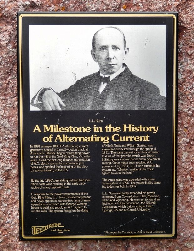 A Milestone in the History of Alternating Current Marker. Click for full size. A Milestone in the History of Alternating Current Marker image. Click for full size.