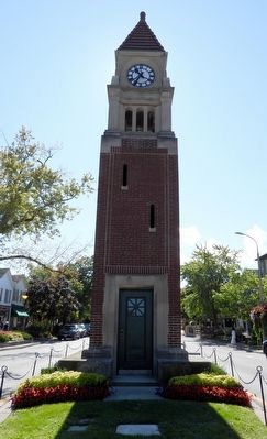 Niagara-on-the-Lake Cenotaph and Clock Tower - north-west side image. Click for full size.