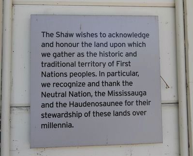 Indigenous Land Acknowledgement. Click for full size. Indigenous Land Acknowledgement image. Click for full size.