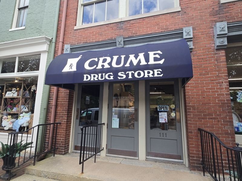 Crume Drug Store canopy. Click for full size. Crume Drug Store canopy image. Click for full size.