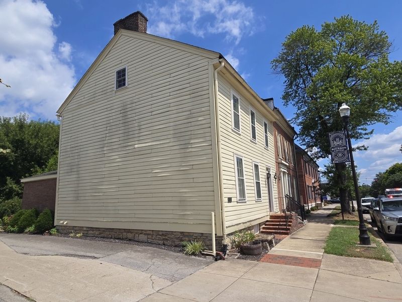 Adam Anthony House. Marker at the corner image. Click for full size.