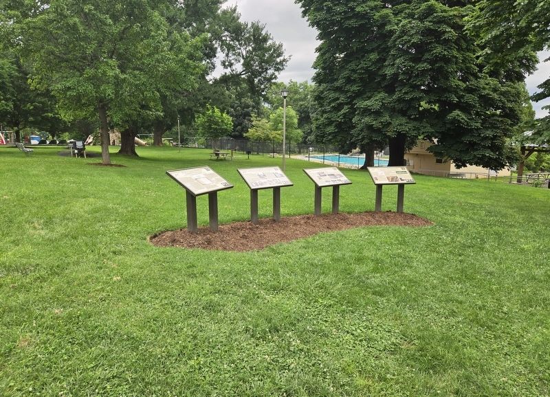 The Montgomery Hall Park Recreation Committee Marker. Click for full size. The Montgomery Hall Park Recreation Committee Marker image. Click for full size.