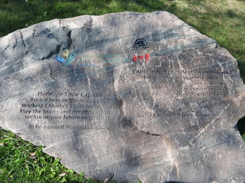 Fort George Time Capsule 2067 Marker. Click for full size. Fort George Time Capsule 2067 Marker image. Click for full size.