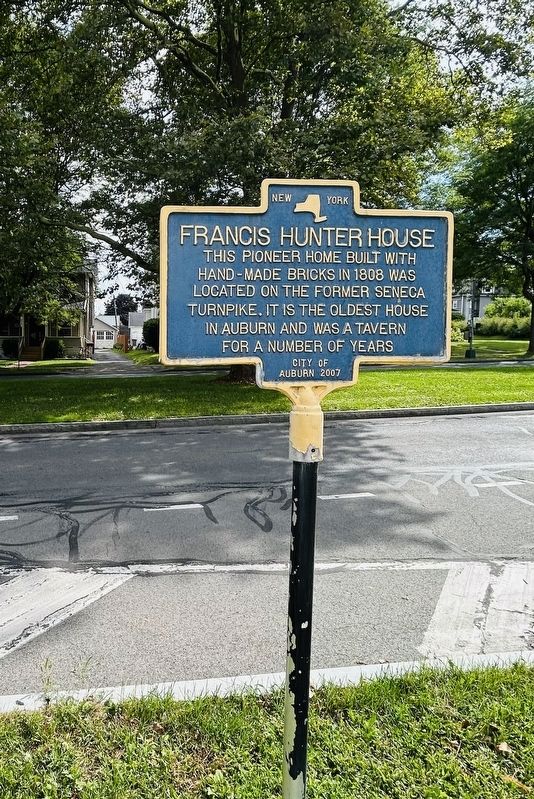 Francis Hunter Home Marker. Click for full size. Francis Hunter Home Marker image. Click for full size.