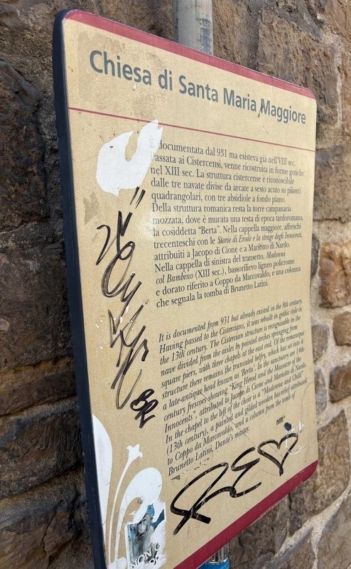 Chiesa di Santa Maria Maggiore / Church of Saint Mary Major Marker image. Click for full size.