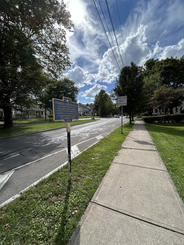 Looking West From Francis Hunter House Marker. Click for full size. Looking West From Francis Hunter House Marker image. Click for full size.
