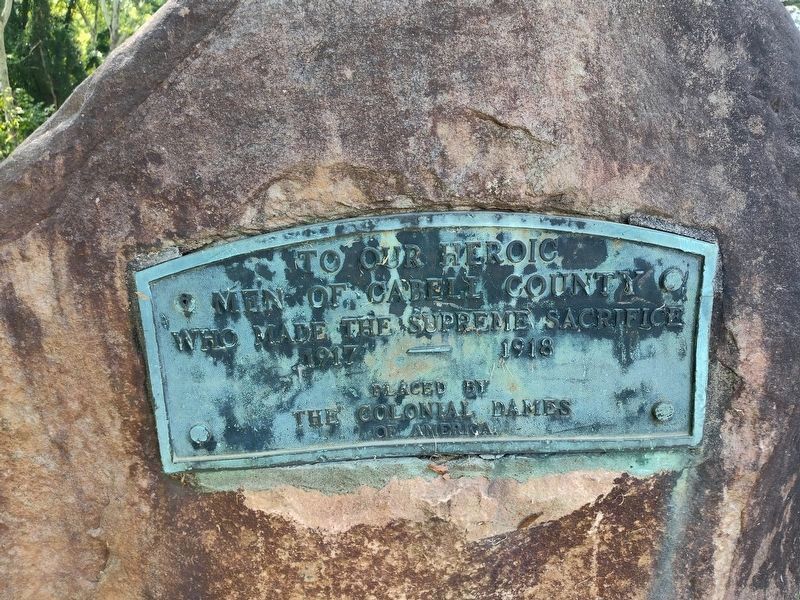 Cabell County World War Memorial image. Click for full size.
