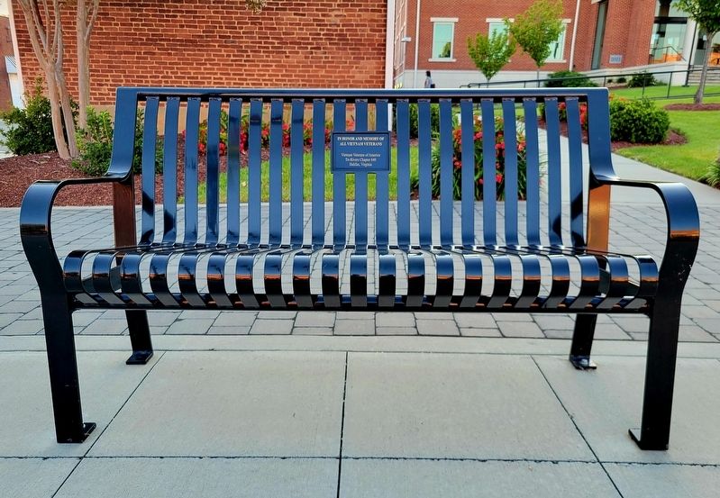 Vietnam Veterans Memorial Bench Marker. Click for full size. Vietnam Veterans Memorial Bench Marker image. Click for full size.