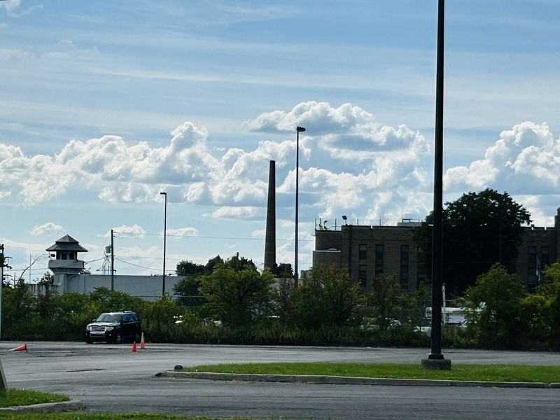 The Bouley Building Marker Looking West At The Auburn Prison image. Click for full size.