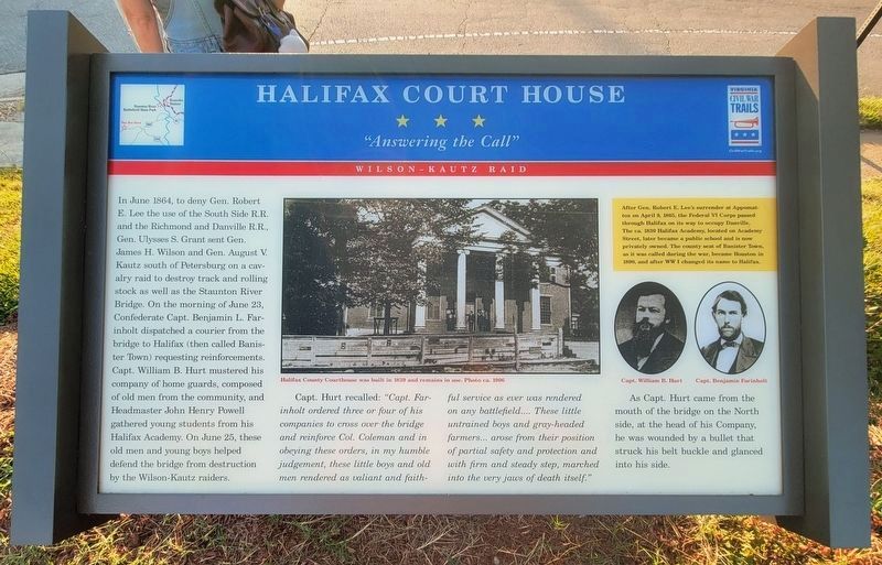 Halifax Court House Marker. Click for full size. Halifax Court House Marker image. Click for full size.