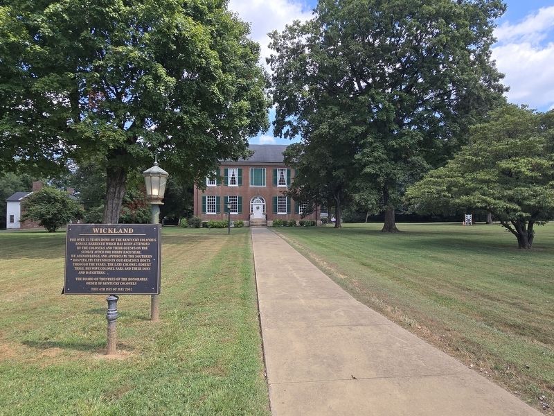 Wickland Marker at Wickland mansion image. Click for full size.
