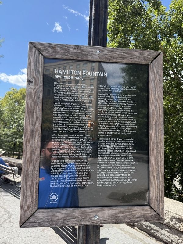 Hamilton Fountain Marker image. Click for full size.