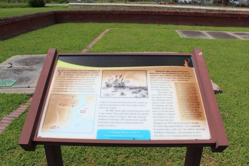 Third Church at Kecoughtan Marker. Click for full size. Third Church at Kecoughtan Marker image. Click for full size.