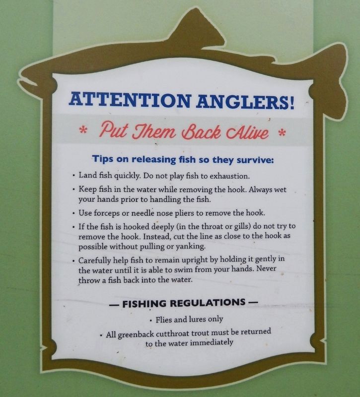 Marker detail: Attention Anglers! image. Click for full size.