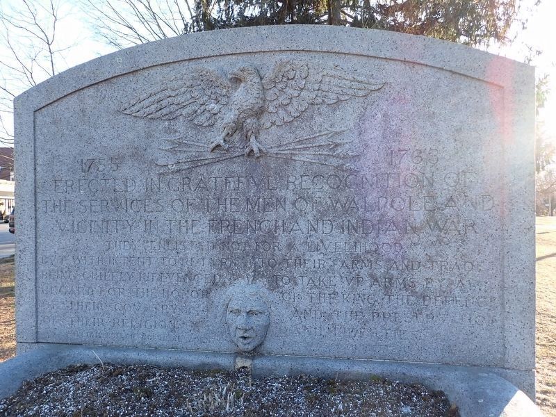Walpole French and Indian War Monument image. Click for full size.