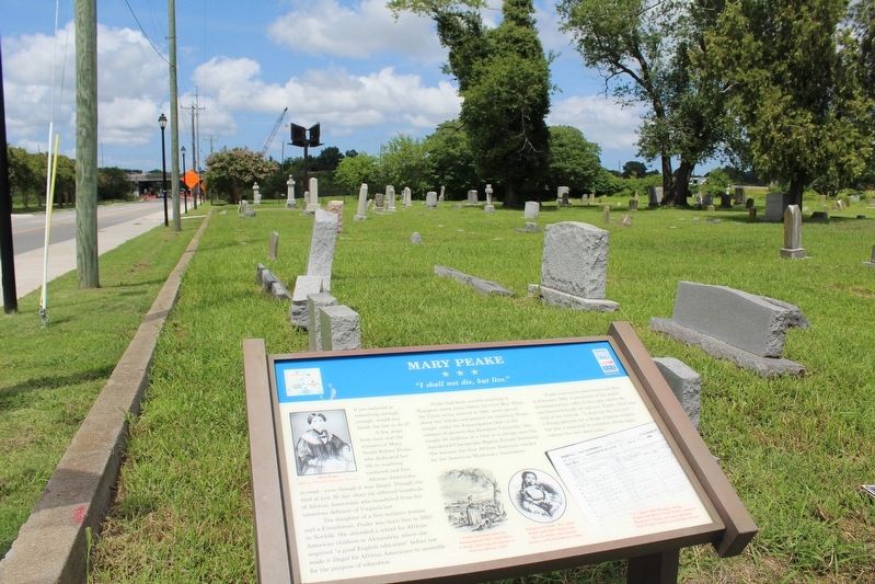 Mary Peake Marker. Click for full size. Mary Peake Marker image. Click for full size.