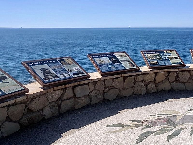 Oil Drilling Rigs are visible on the horizon image. Click for full size.